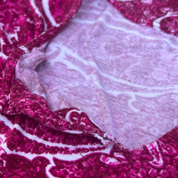 Lucky Brand Pink Floral T-Shirt Dress w/ Pockets - Picture 8 of 9